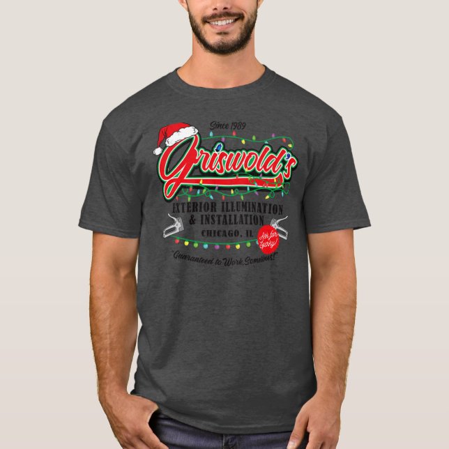 Camiseta Griswold Illumination Christmas Vacation 89 family (Frente)