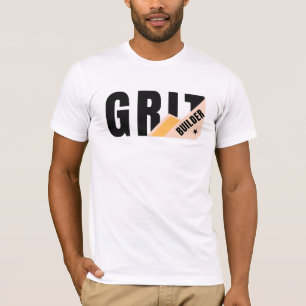 Camiseta Grit Builder Tipografia Negrita Gráfica Motivacion