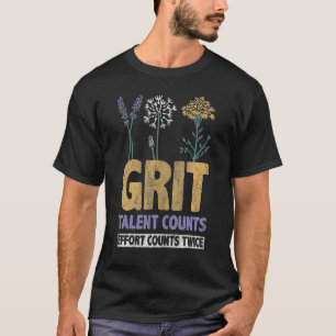 Camiseta Grit Talent Conta Esforço Contagens Duas Vezes Ins