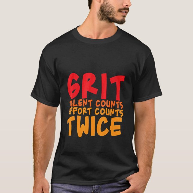 Camiseta Grit Talent Conta Esforço Duas Vezes (Frente)