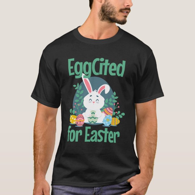 Camiseta Gritado Por Páscoa Pun Cute Easter Bunny Christi (Frente)