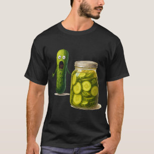 Camiseta Gritando com a Piada do picador de pepino