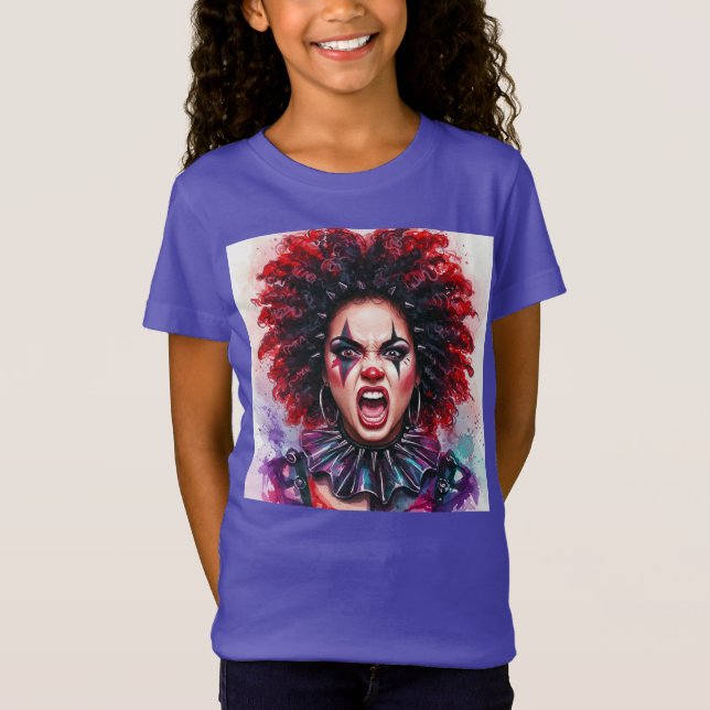 Camiseta Gritando cores por Natasha Us (Frente)