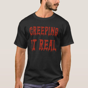 Camiseta Gritando-o Pequeno Monstro do Dia das Bruxas para
