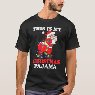 Camiseta Gritando Papai Noel Garland Este É O Meu Natal