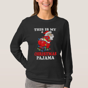 Camiseta Gritando Papai Noel Garland Este É O Meu Natal