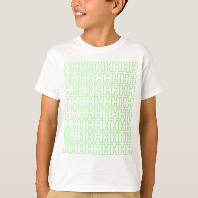Camiseta Gritando Pastel Green Kid (Frente)