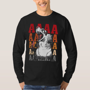 Camiseta Gritando Possum Aaaa Cute Ogambm Memmen