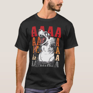 Camiseta Gritando Possum Aaaa Cute Ogambm Memmen