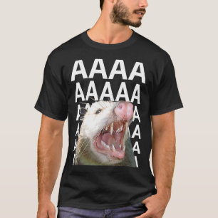 Camiseta Gritando Possum Aaaa Cute Ogambm Memmen