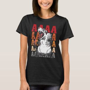 Camiseta Gritando Possum Aaaa Cute Ogambm Memmen