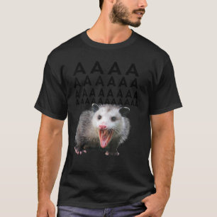 Camiseta Gritando Possum Aaaa Cute Ogambm MemMen W