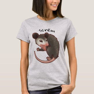 Camiseta Gritante de Ogambm ou Scrëm Possum