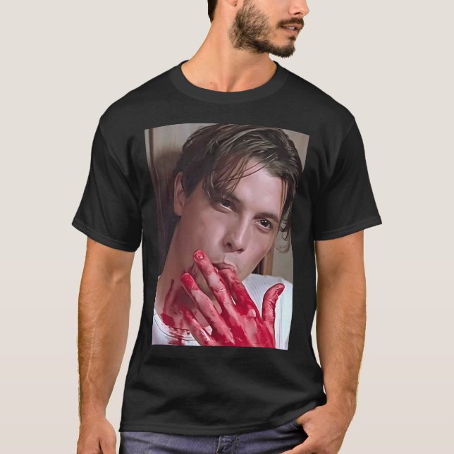 Camiseta Gritar Billy Loomis Horror Movie Sangue (Frente)