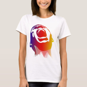 Camiseta Gritar colorido