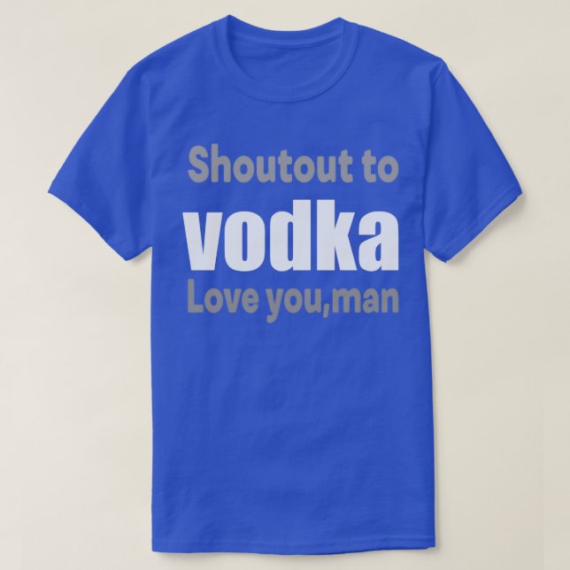 Camiseta Gritar com vodka (Frente do Design)