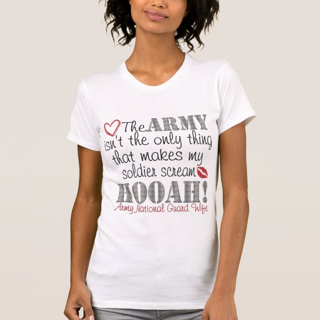 Camiseta Gritar da guarda nacional HOOAH (Frente)