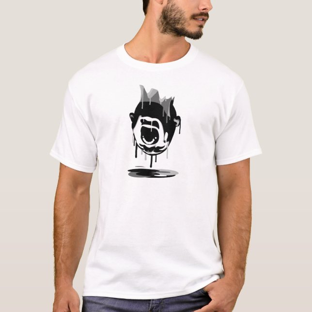 Camiseta Gritar de gotejamento de cabeça para baixo (Frente)