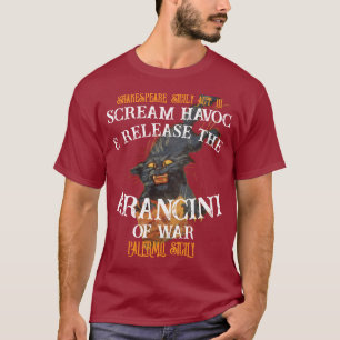 Camiseta Gritar Havoc Lançamento Arancini Guerra Palermo Si