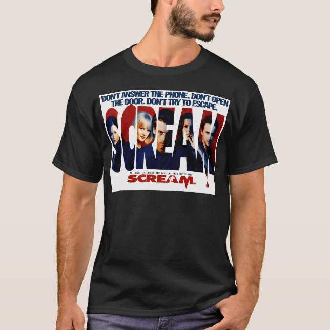 Camiseta Gritar Horror Movie Original (Frente)