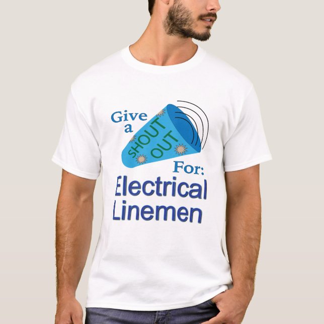 Camiseta Gritar para Linemen Elétrico (Frente)
