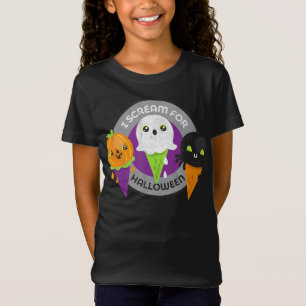 Camiseta Gritar para o Fantasma da Aranha-Pumpkin do Hallow