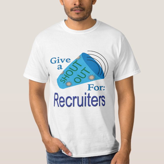 Camiseta Gritar para Recrutadores (Frente)