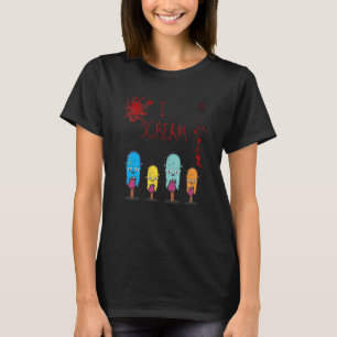 Camiseta Gritar Para Sorvete De Vestuário De Sorvete Verão