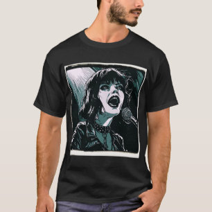 Camiseta Grite Alto Punk Rocker Estilo Retro Vintage