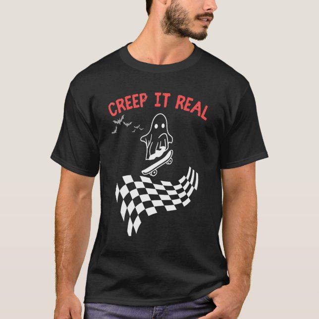 Camiseta Grito De Halloween Ou Ghost Cute (Frente)