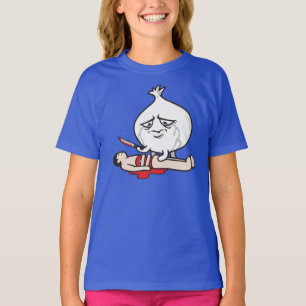 Camiseta Grito engraçado da cebola, cortando o ser humano