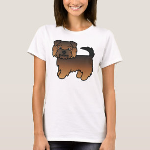 Camiseta Grizzle Norfolk Terrier Cute Cartoon Cão
