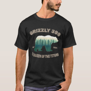 Camiseta Grizzly 399 em memória do urso para sempre Rainha