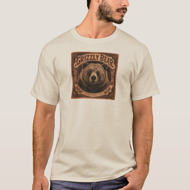 Camiseta Grizzly Bear Preppers Club (Frente)