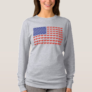 Camiseta Grizzly Bear USA Flag