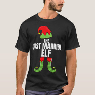 Camiseta Gro de Natal da Família do Elf do Recem casados