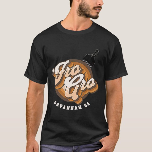 Camiseta Gro Savannah Georgia Afro Pick Raed Fist (Frente)