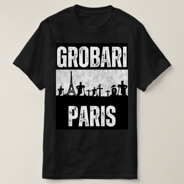 Camiseta Grobari Paris Torre Eiffel e Cemitério (Frente do Design)