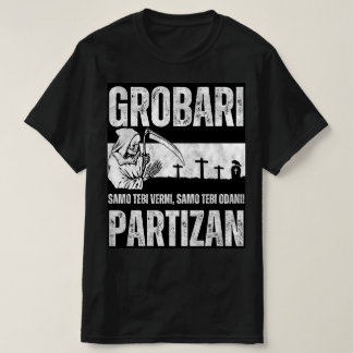 Camiseta Grobari Partizan Crno Beli