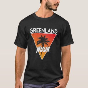Camiseta Groenlândia com cores ensolaradas