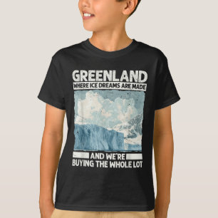 Camiseta Groenlândia Com Sonhos De Gelo Para Sátira Engraça