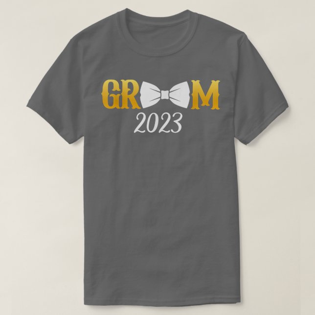 Camiseta Groom 2023 For Wedding Or Bachelor Party Matching  (Frente do Design)