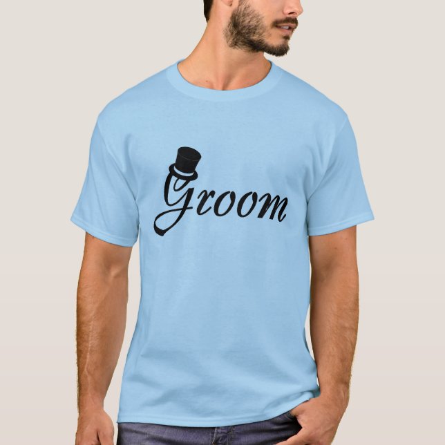 Camiseta Groom (Chapéu Superior) (Frente)