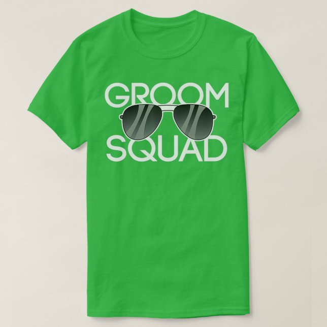 Camiseta Groom Squad Sunglass Party 3 (Frente do Design)