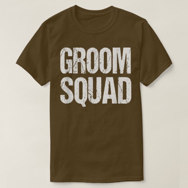Camiseta Groom Squad Wedding Party Best ManTeam Tee  (Frente do Design)