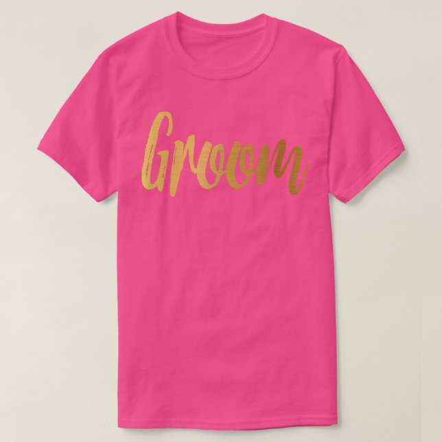 Camiseta GroomMatching Wedding Bride Bachelor Party  (Frente do Design)
