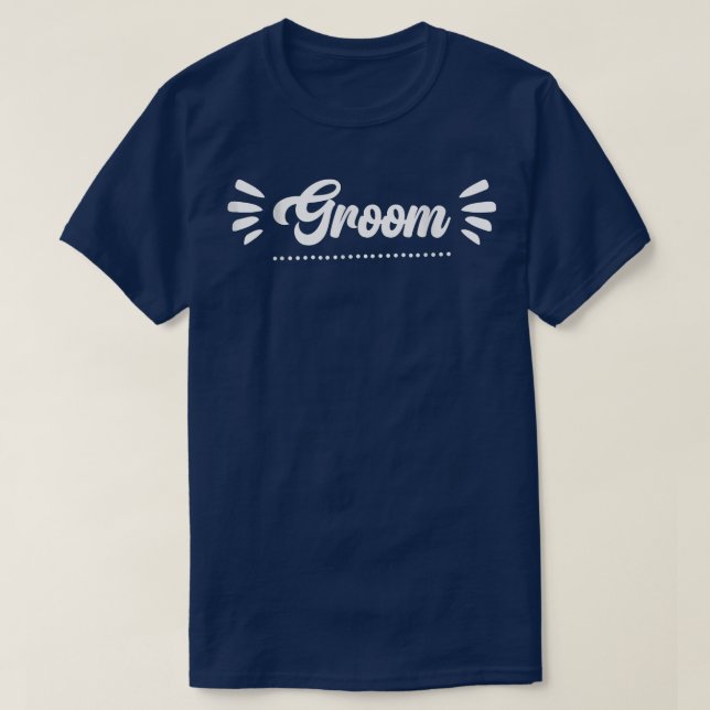 Camiseta Grooms Bachelor Crew Party Squad Team Groom  (Frente do Design)