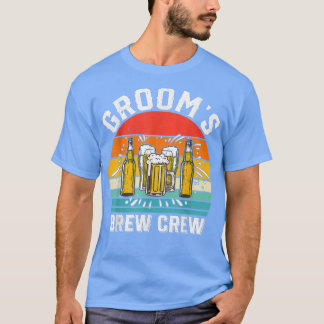 Camiseta Grooms Brew Crew Funny Groomsmen Bachelor Party St