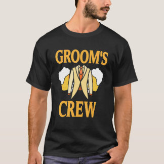 Camiseta Groom's Crew Retro Cool Bachelors Party Designs Pr