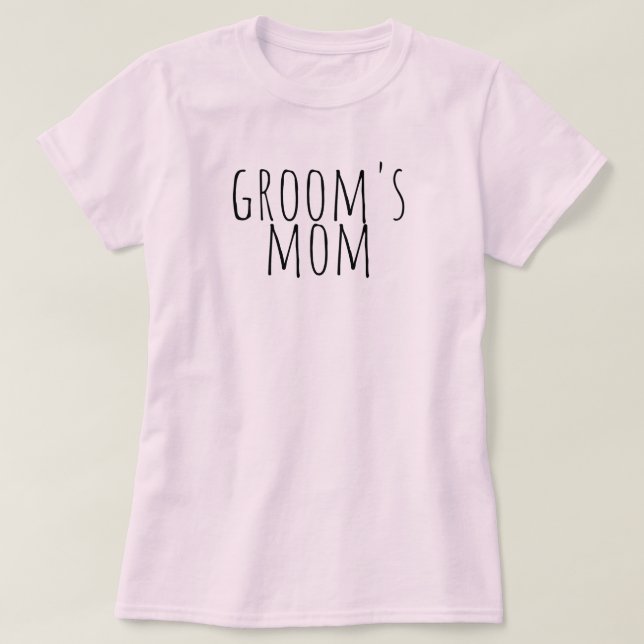 Camiseta Groom's Mom Bridal Party Wedding (Frente do Design)